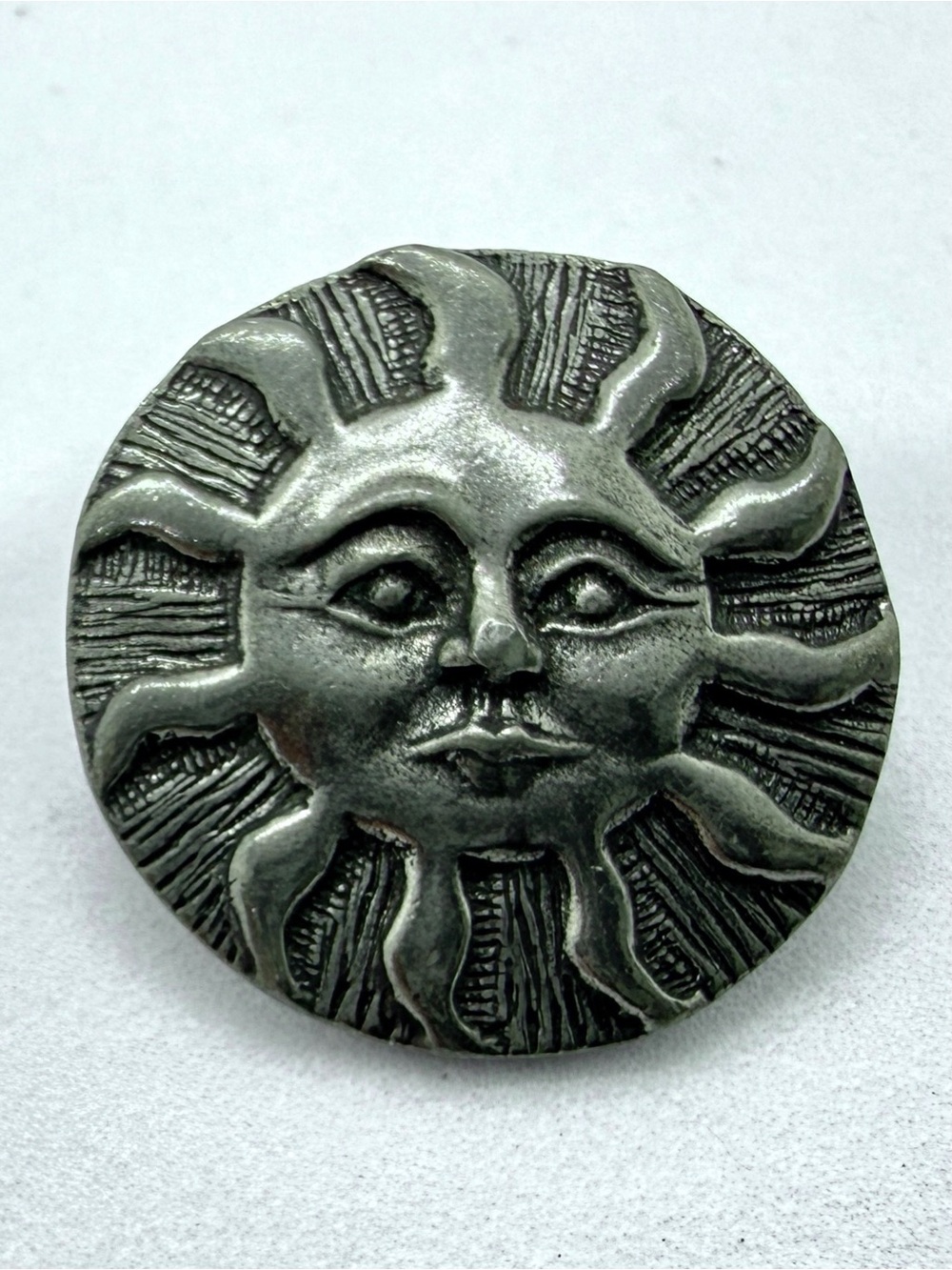 Signed Danforth Pewter 1992 Sun & Moon Celestial Scatter Pin Set USA - Picture 2 of 8